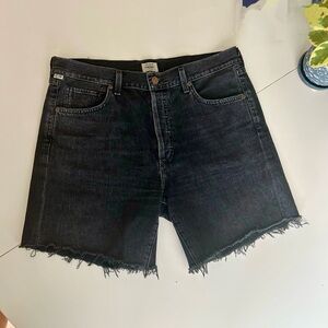 Citizens Of Humanity Black Denim Jean Shorts